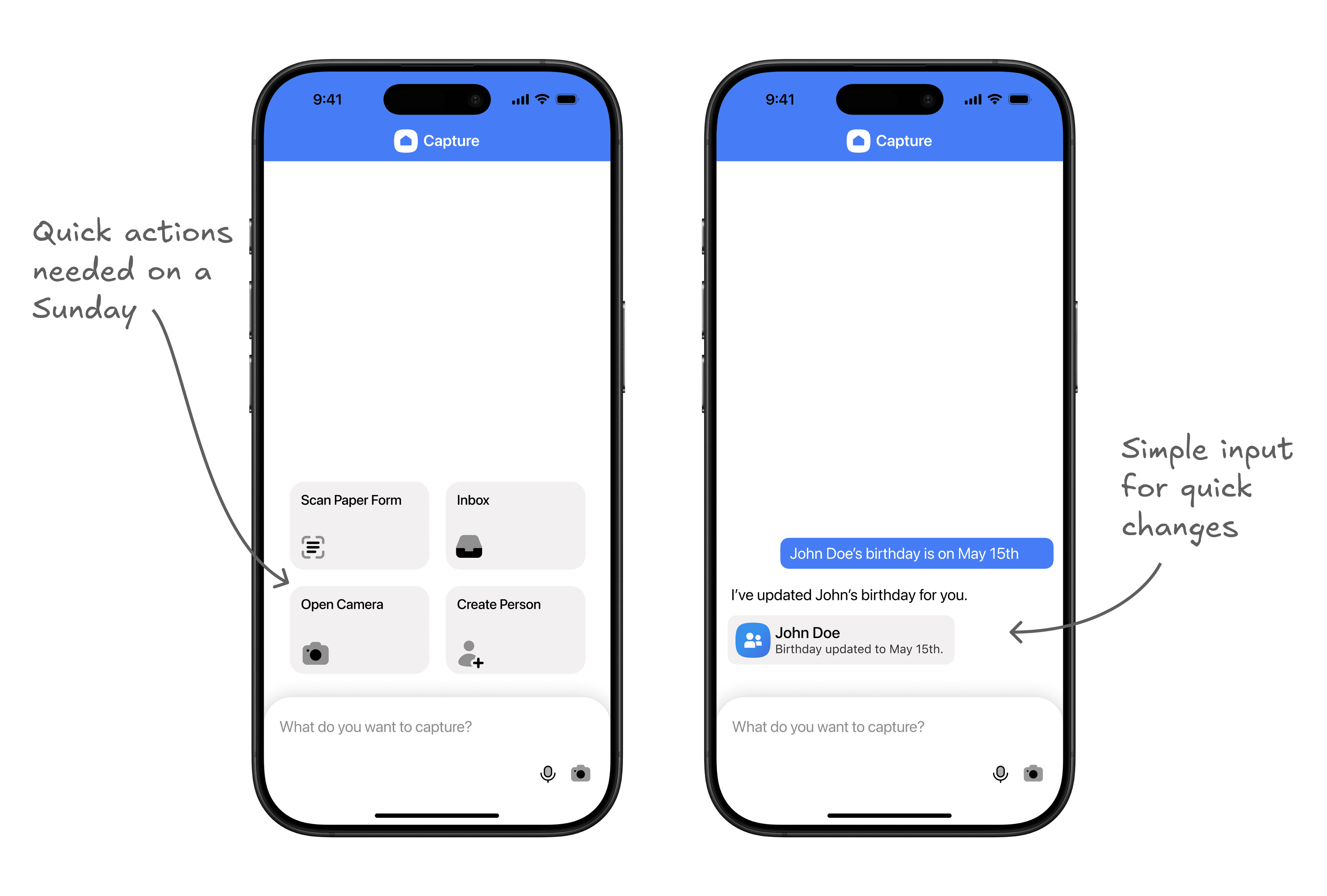 Planning Center Capture Mobile App Mockup