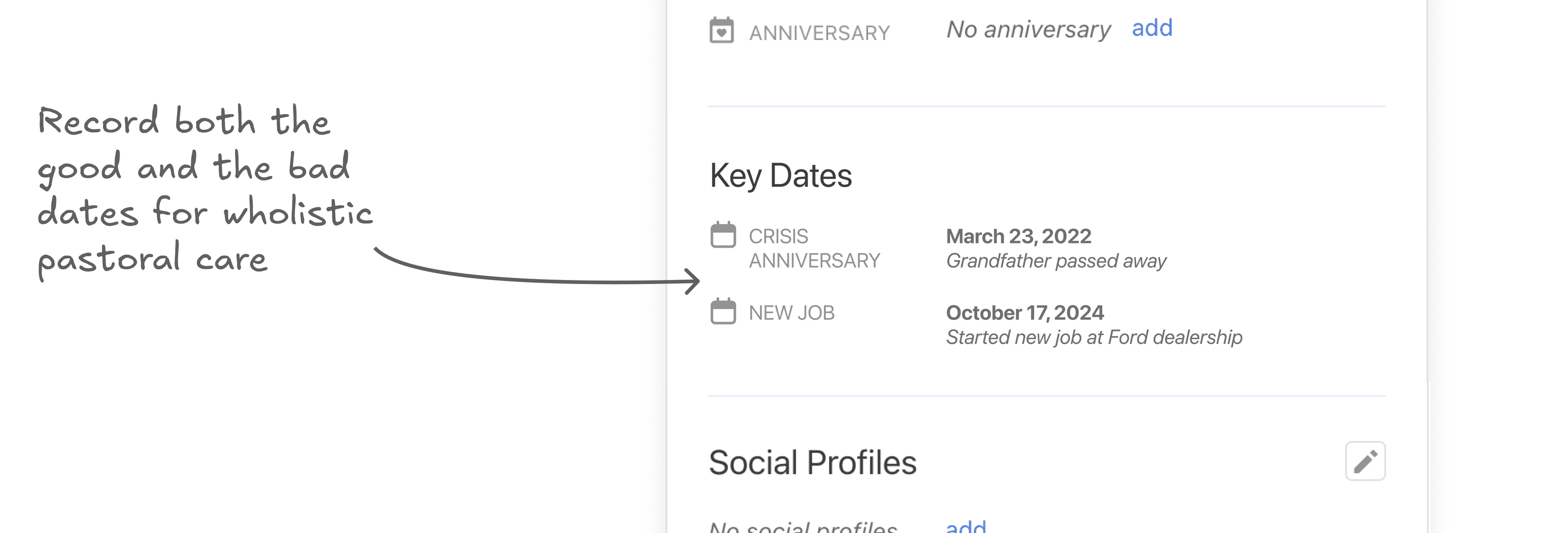 Planning Center Dates Mockup